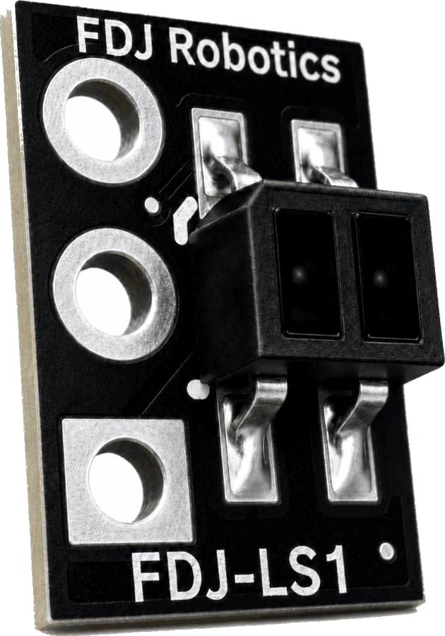 Sensor de línea LS1 de FDJ Robotics, vista principal